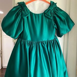 Janie and Jack Satin Holiday Gress girls 5